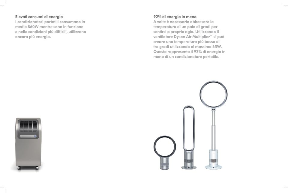 92% di energia in meno A volte è necessario abbassare la temperatura di un paio di gradi per sentirsi a proprio agio.