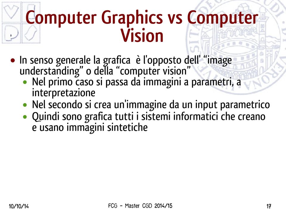 parametri, a interpretazione Nel secondo si crea un'immagine da un input parametrico