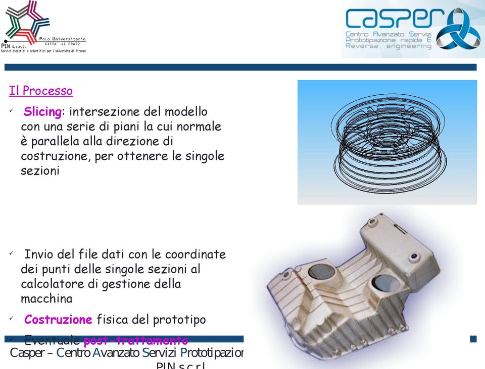 Invio del file dati con le coordinate dei punti delle singole sezioni al