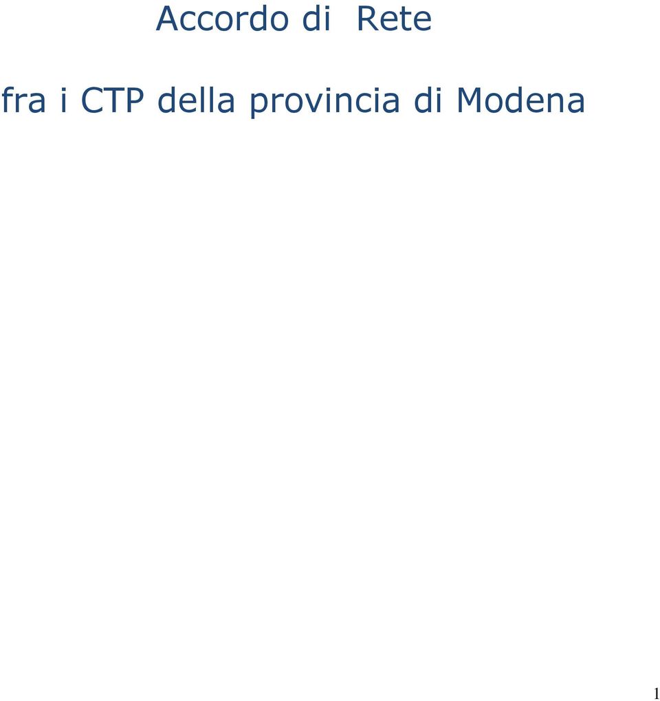 CTP della