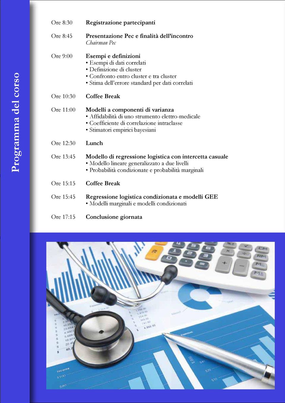 strumento elettro-medicale Coefficiente di correlazione intraclasse Stimatori empirici bayesiani Lunch Modello di regressione logistica con intercetta casuale Modello lineare generalizzato a due