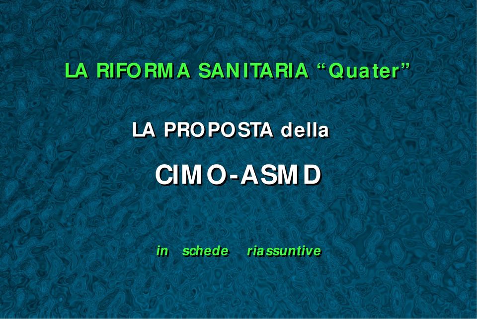 PROPOSTA della