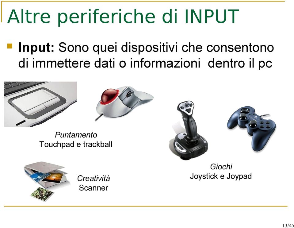 informazioni dentro il pc Puntamento Touchpad e