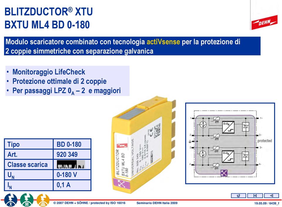 Monitoraggio LifeCheck Protezione ottimale di 2 coppie Per passaggi LPZ 0 A 2 e