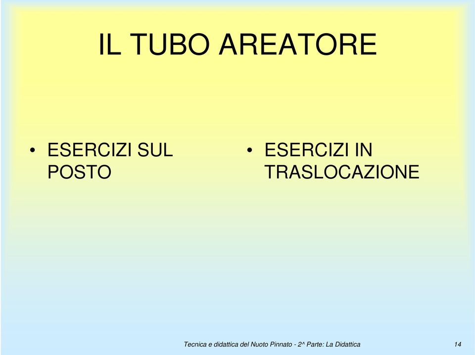 Tecnica e didattica del Nuoto