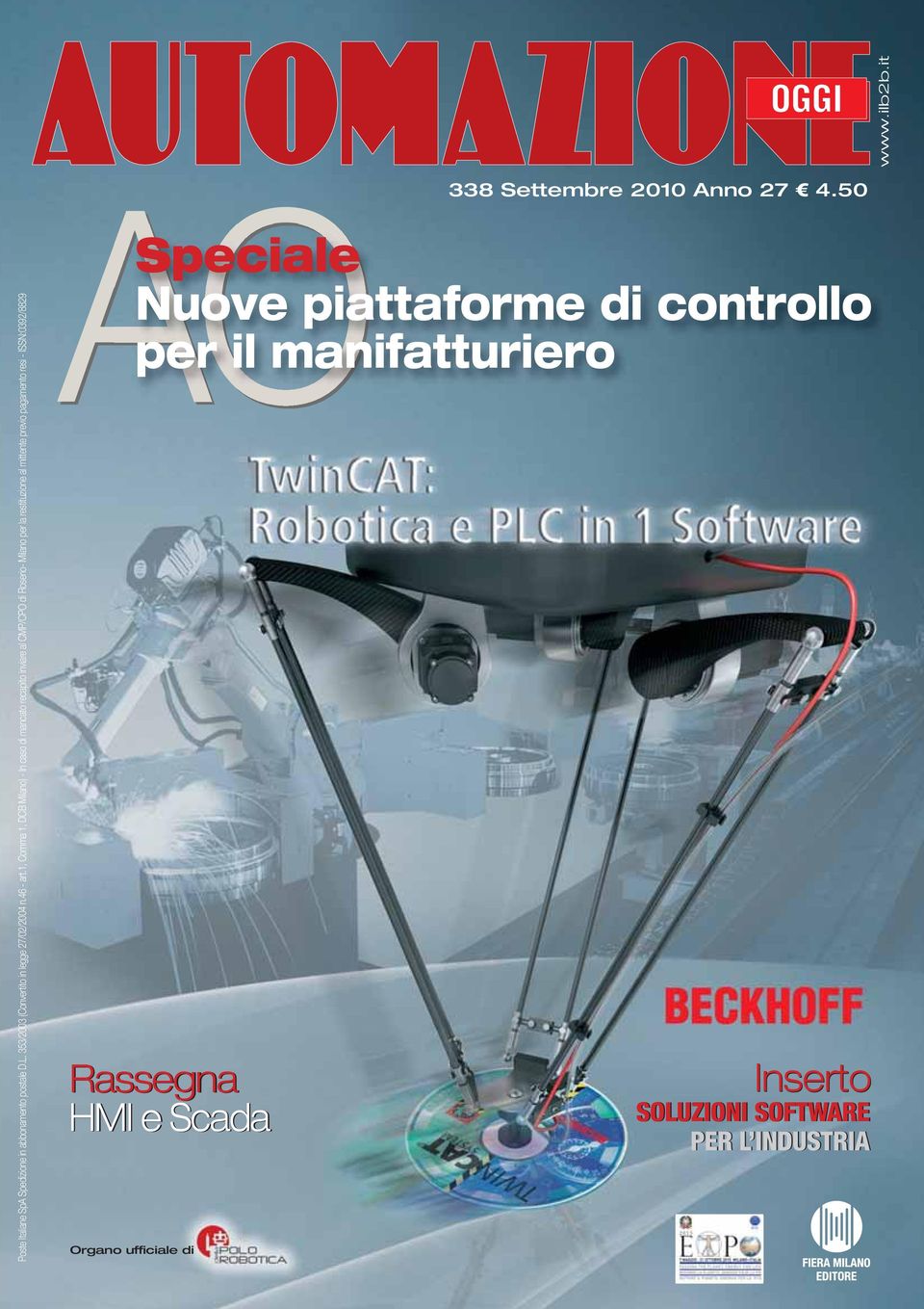 mittente previo pagamento resi - ISSN:0392/8829 www.ilb2b.it AO Organo ufficiale di 338 Settembre 2010 Anno 27 7 4.