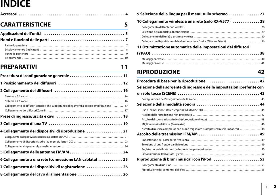 ............................................................................... 9 Telecomando..................................................................................... 10 PREPARATIVI 11 Procedura di configurazione generale.