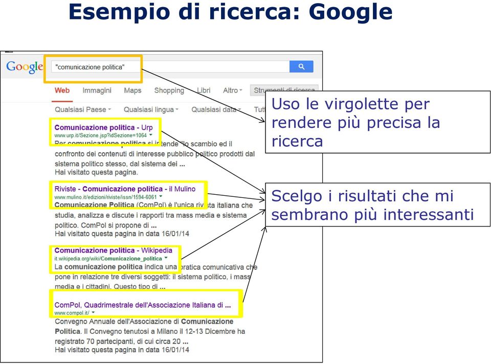 precisa la ricerca Scelgo i