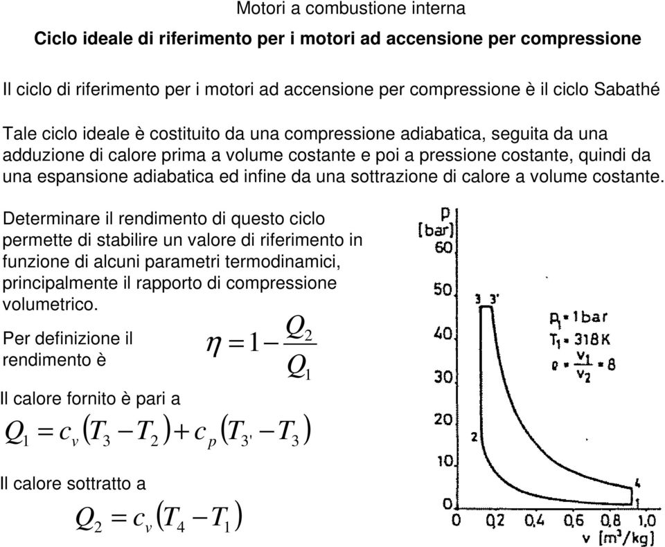 sottrazione di calore a volume costante.