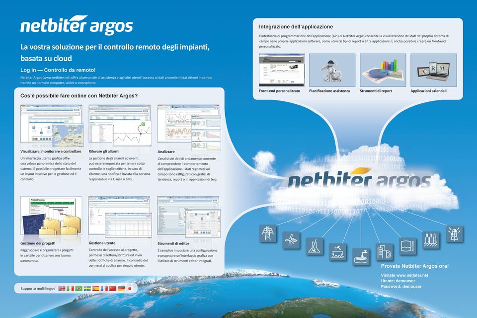 Log in Controllo da remoto! Netbiter Argos (www.netbiter.