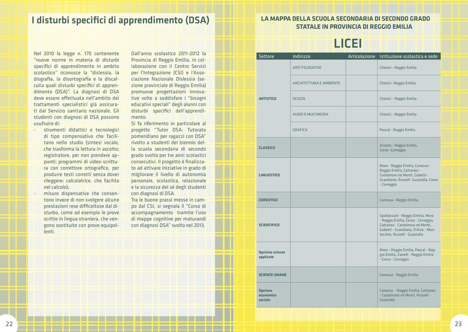 apprendimento (DSA). La diagnosi di DSA deve essere effettuata nell ambito dei trattamenti specialistici già assicurati dal Servizio sanitario nazionale.