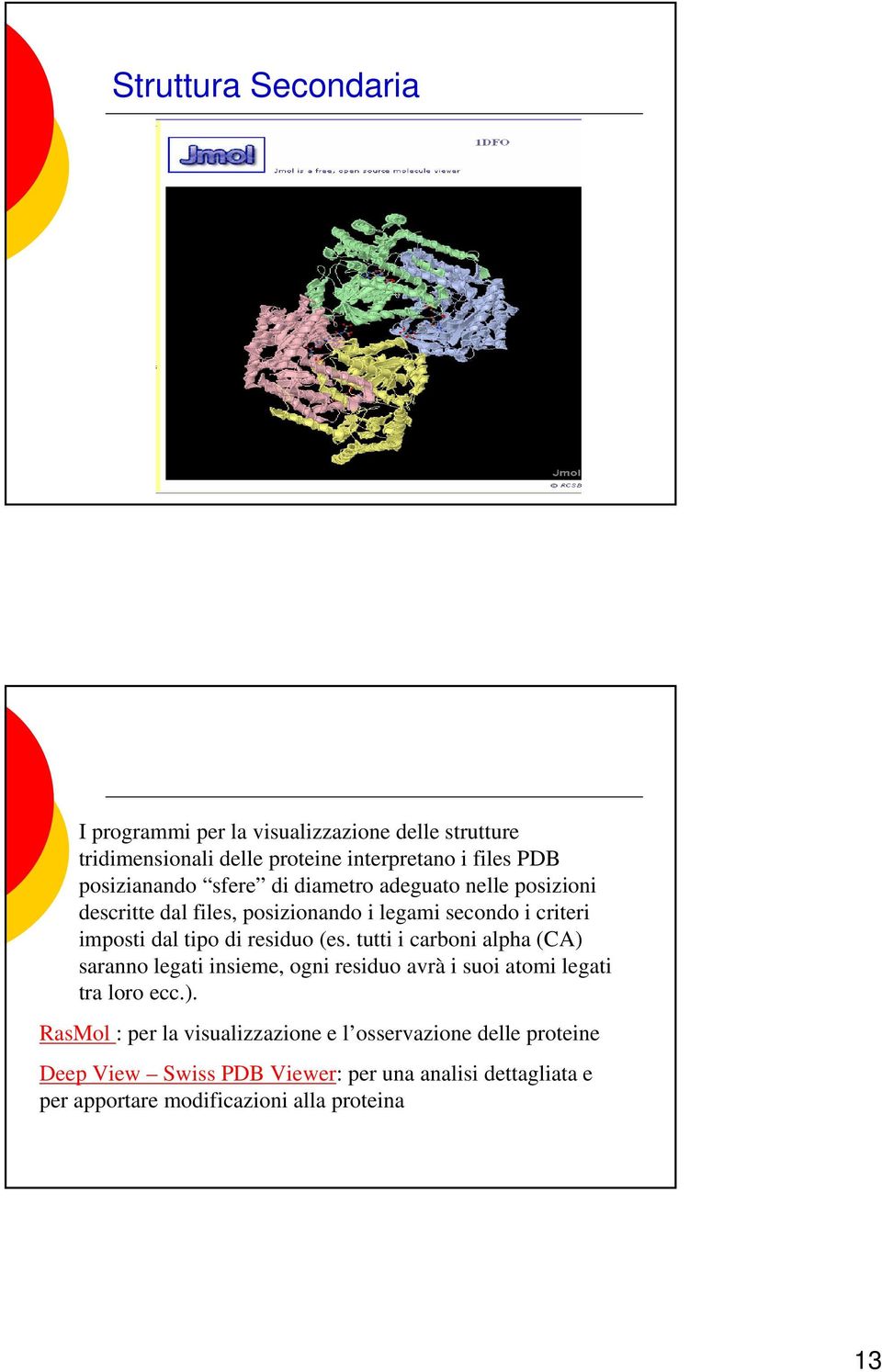 residuo (es. tutti i carboni alpha (CA) 