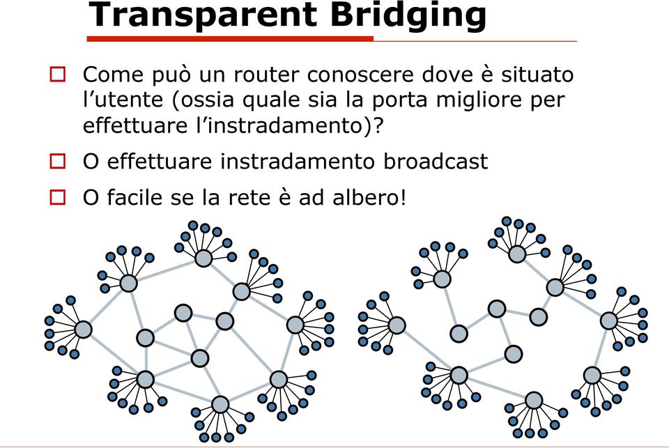 migliore per effettuare l instradamento)?