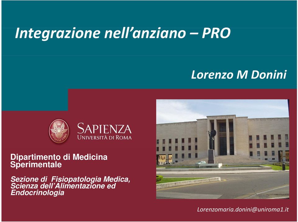 Fisiopatologia Medica, Scienza dell