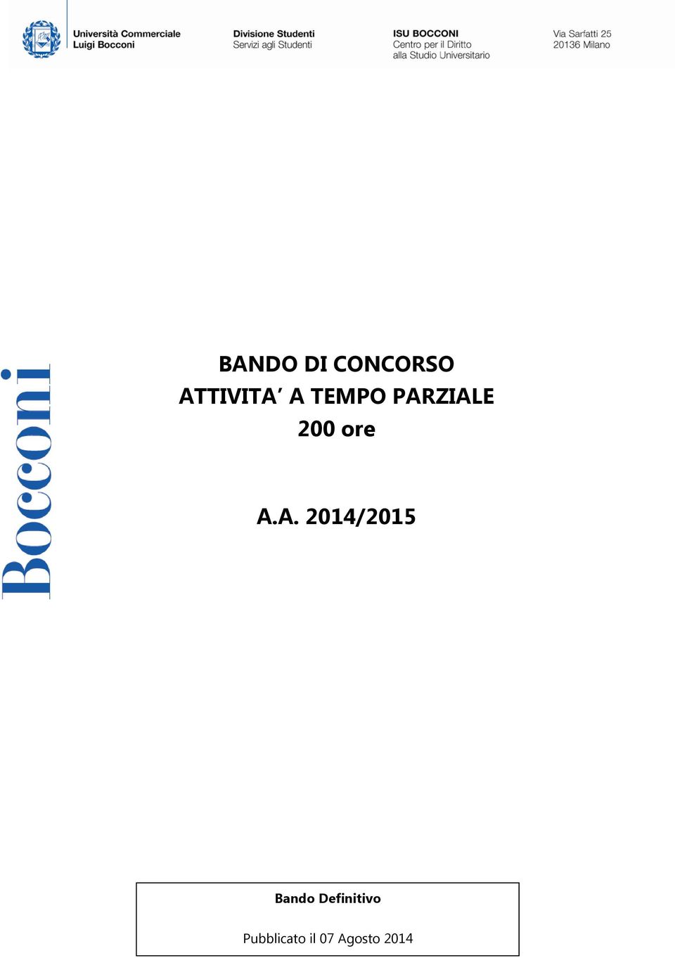 A. 2014/2015 Bando