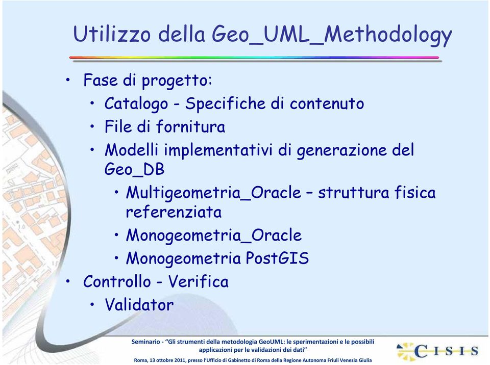 generazione del Geo_DB Multigeometria_Oracle struttura fisica