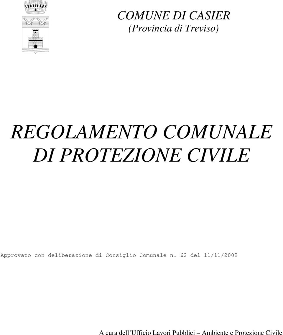 deliberazione di Consiglio Comunale n.