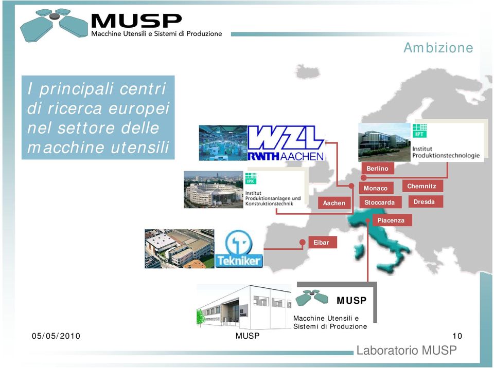 Stoccarda Chemnitz Dresda Piacenza Eibar MUSP