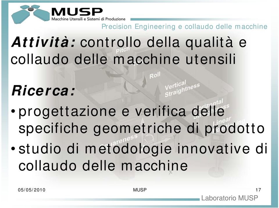 progettazione e verifica delle specifiche geometriche di prodotto