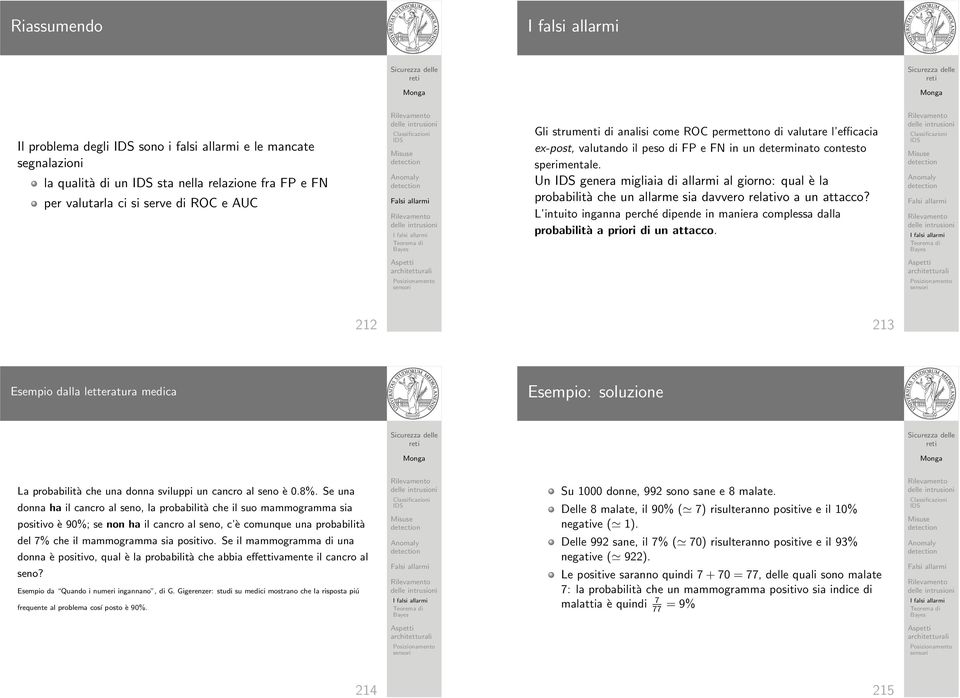 Un genera migliaia di allarmi al giorno: qual è la probabilità che un allarme sia davvero relativo a un attacco?