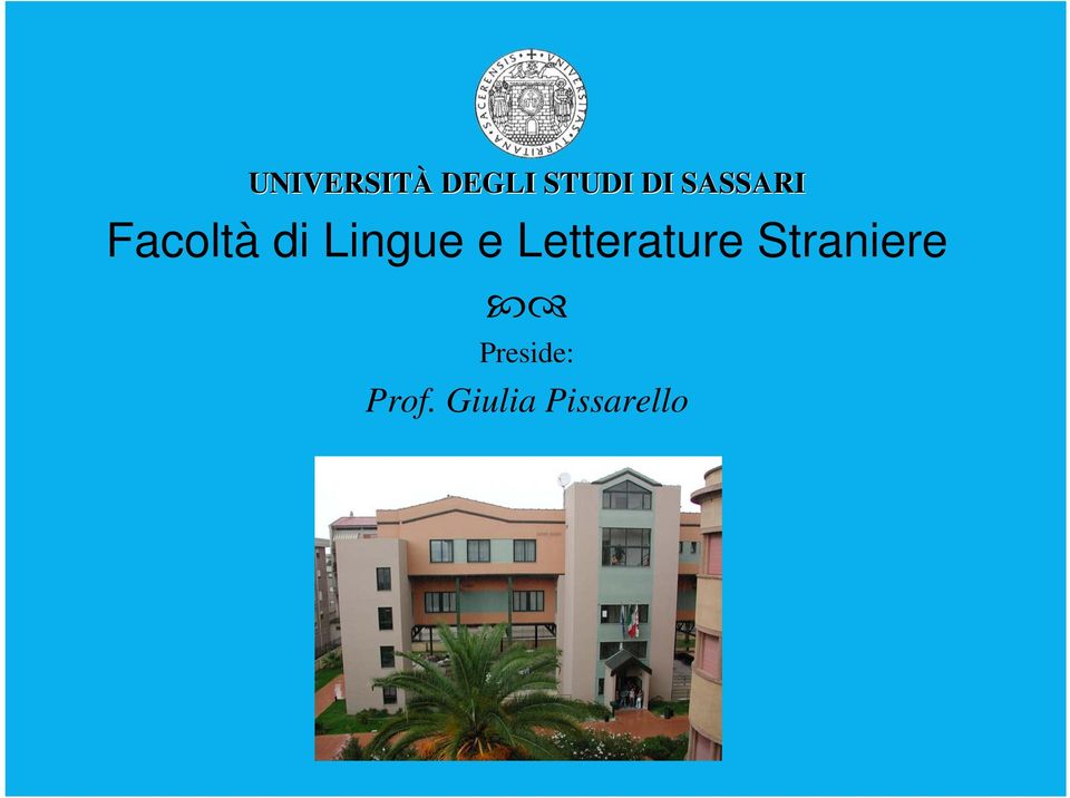 e Letterature Straniere