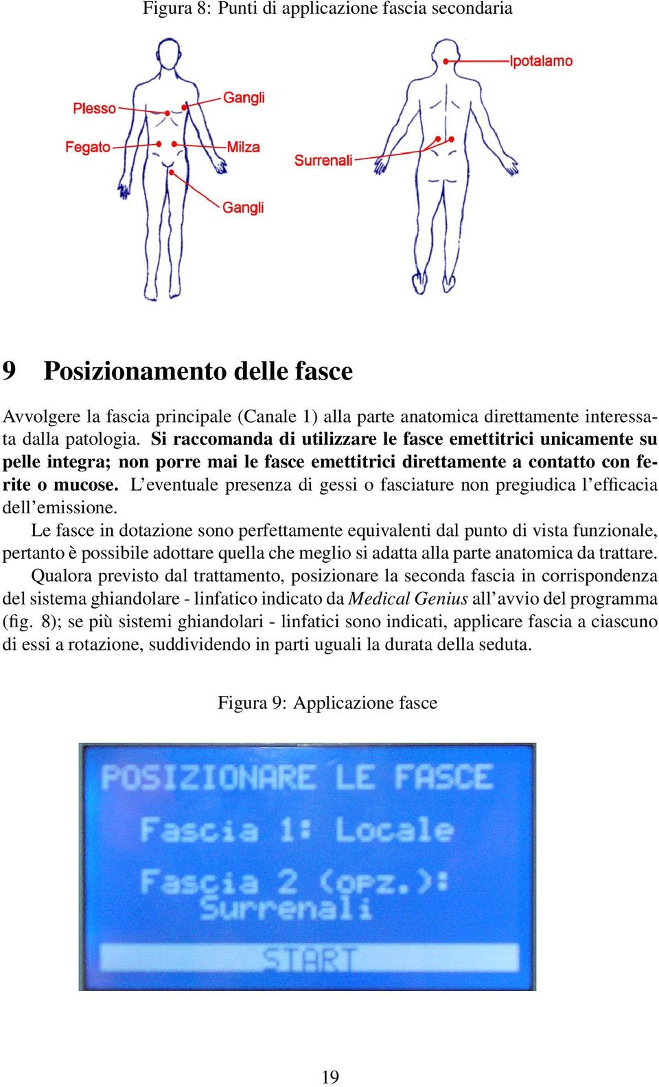 L eventuale presenza di gessi o fasciature non pregiudica l efficacia dell emissione.