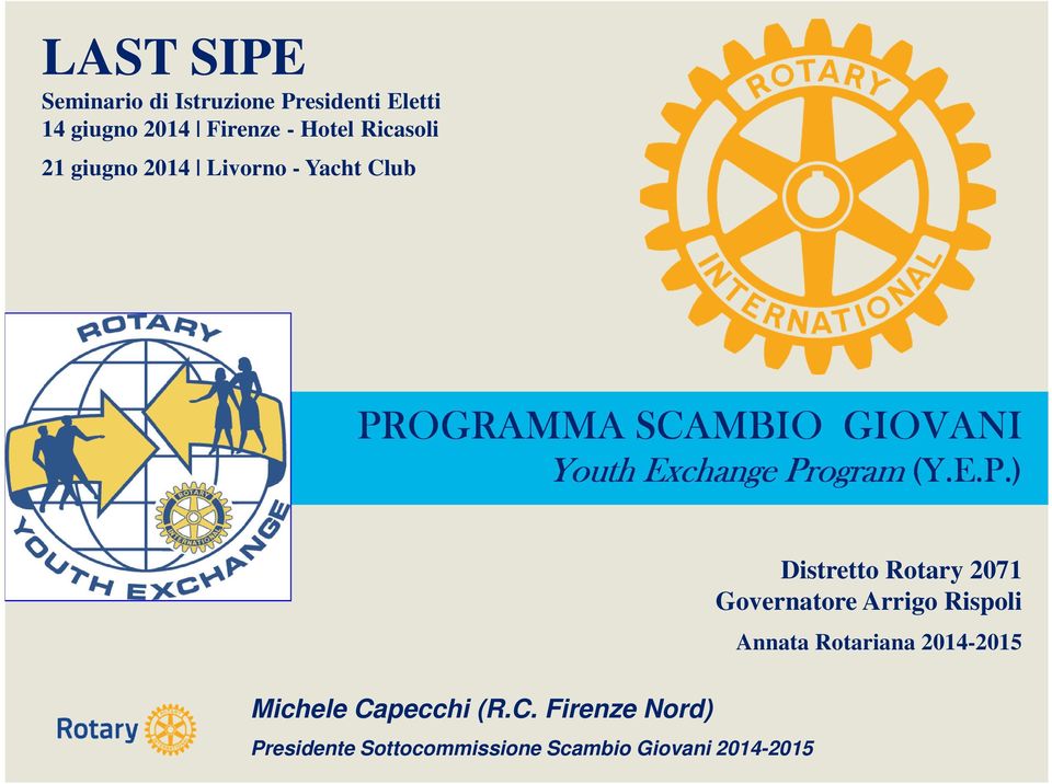 Program (Y.E.P.) Michele Ca