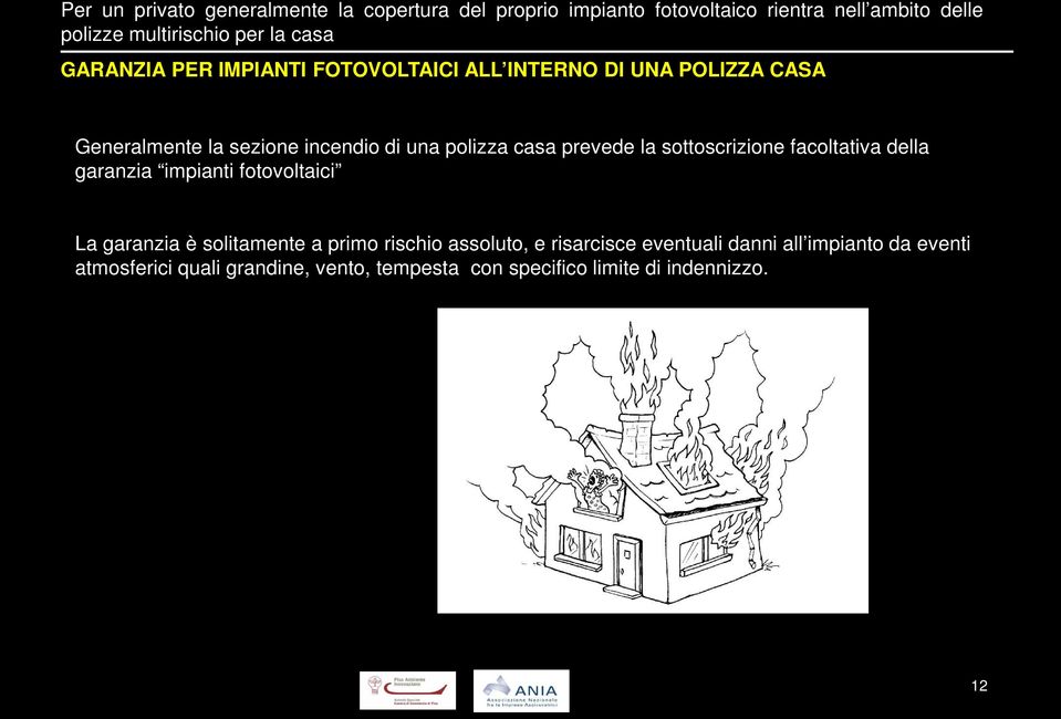 prevede la sottoscrizione facoltativa della garanzia impianti fotovoltaici La garanzia è solitamente a primo rischio assoluto, e