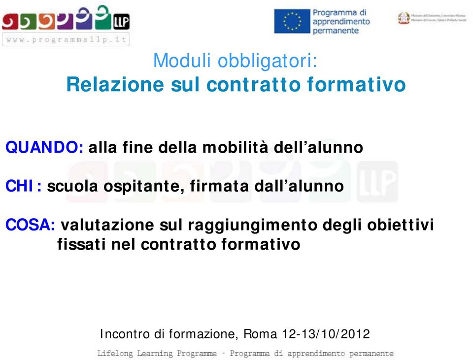 ospitante, firmata dall alunno COSA: valutazione sul