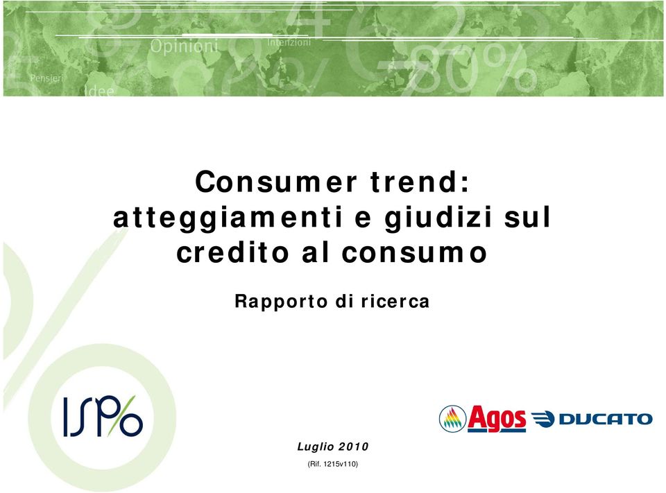 credito al consumo Rapporto