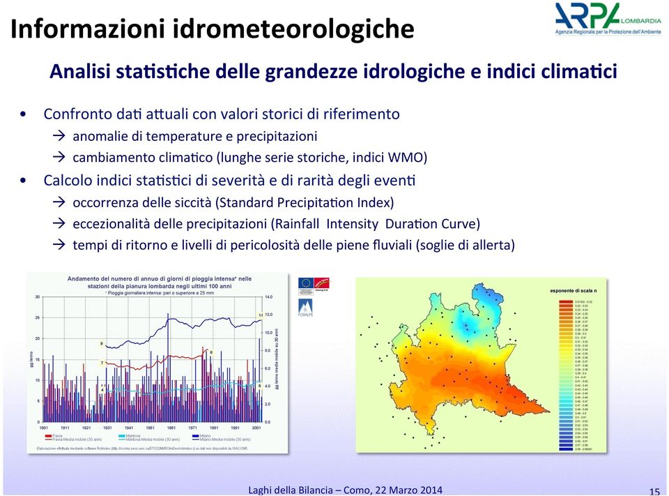 indici stagsgci di severità e di rarità degli eveng à occorrenza delle siccità (Standard PrecipitaGon Index) à eccezionalità delle