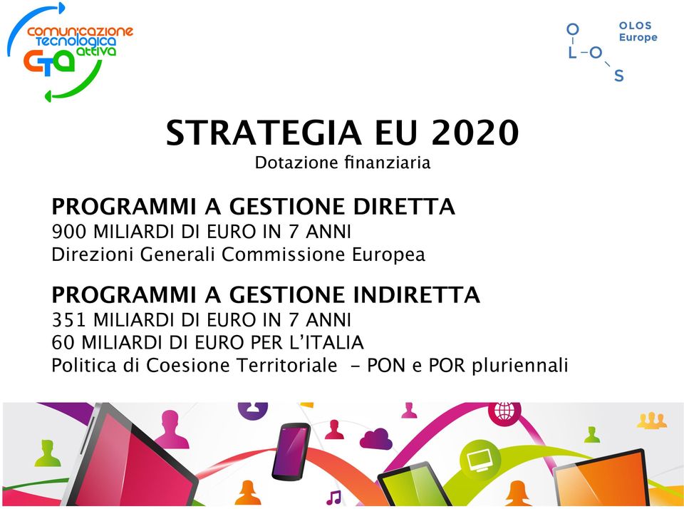 PROGRAMMI A GESTIONE INDIRETTA 351 MILIARDI DI EURO IN 7 ANNI 60