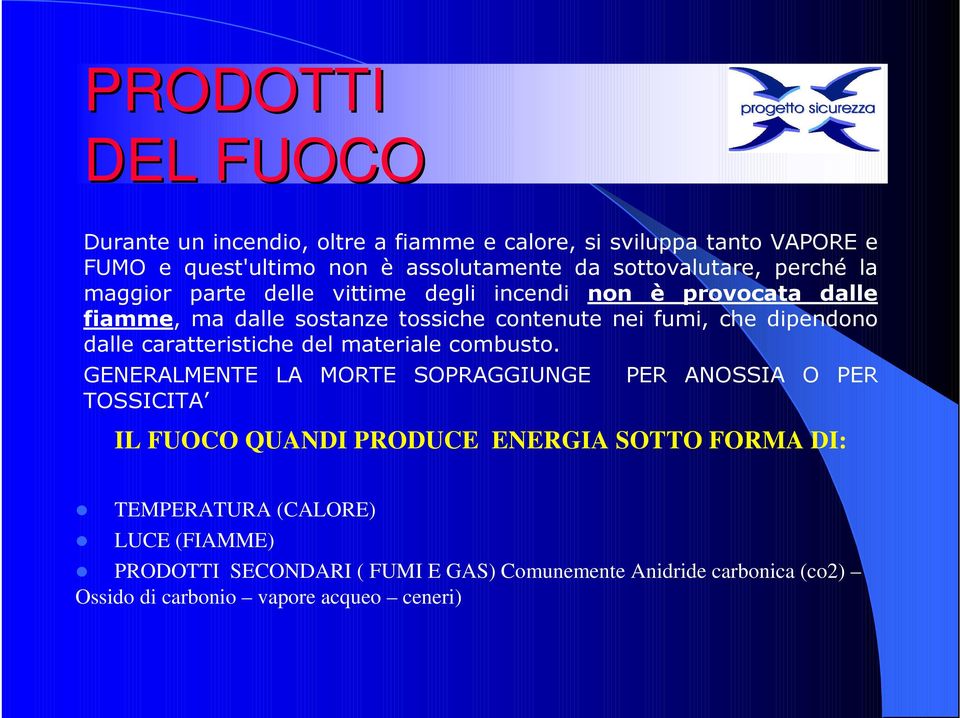 ./0/-"1 IL FUOCO QUANDI PRODUCE ENERGIA SOTTO FORMA DI: TEMPERATURA