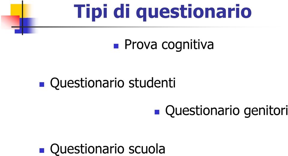 Questionario studenti