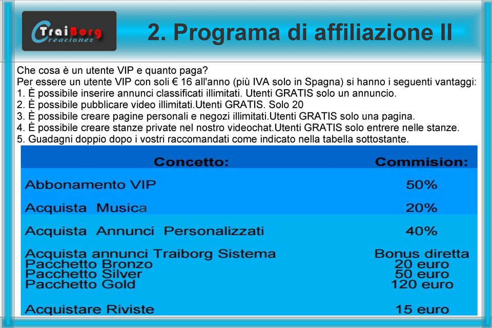 È possibile inserire annunci classificati illimitati. Utenti GRATIS solo un annuncio. 2. È possibile pubblicare video illimitati.utenti GRATIS.