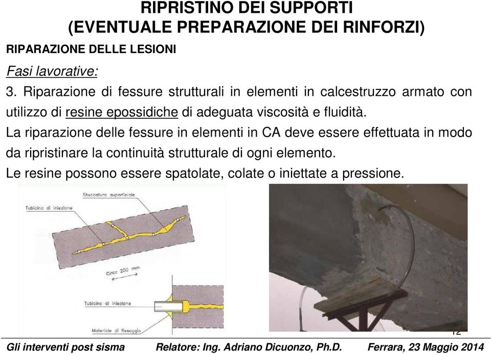 adeguata viscosità e luidità.