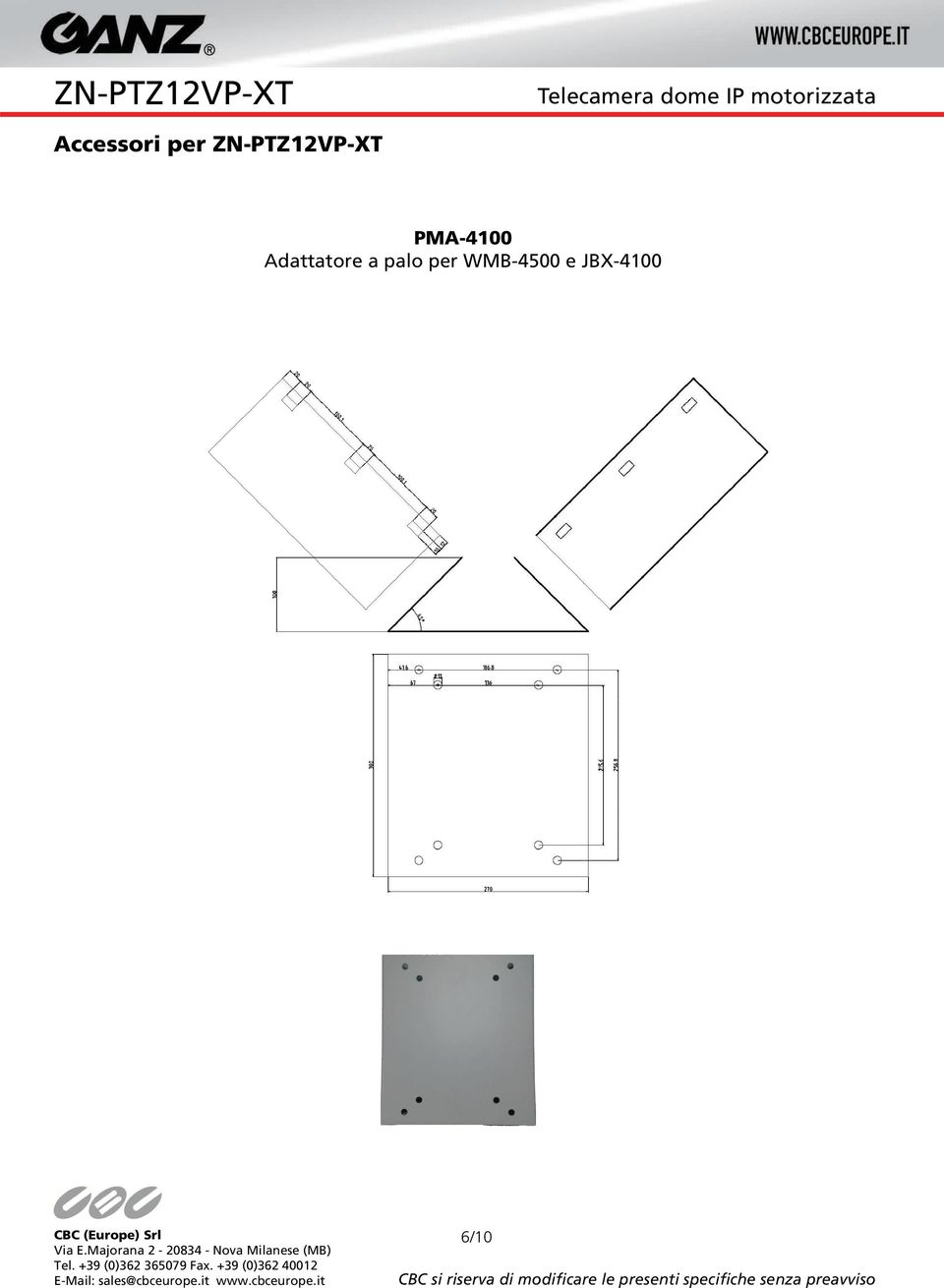 PMA-4100 Adattatore