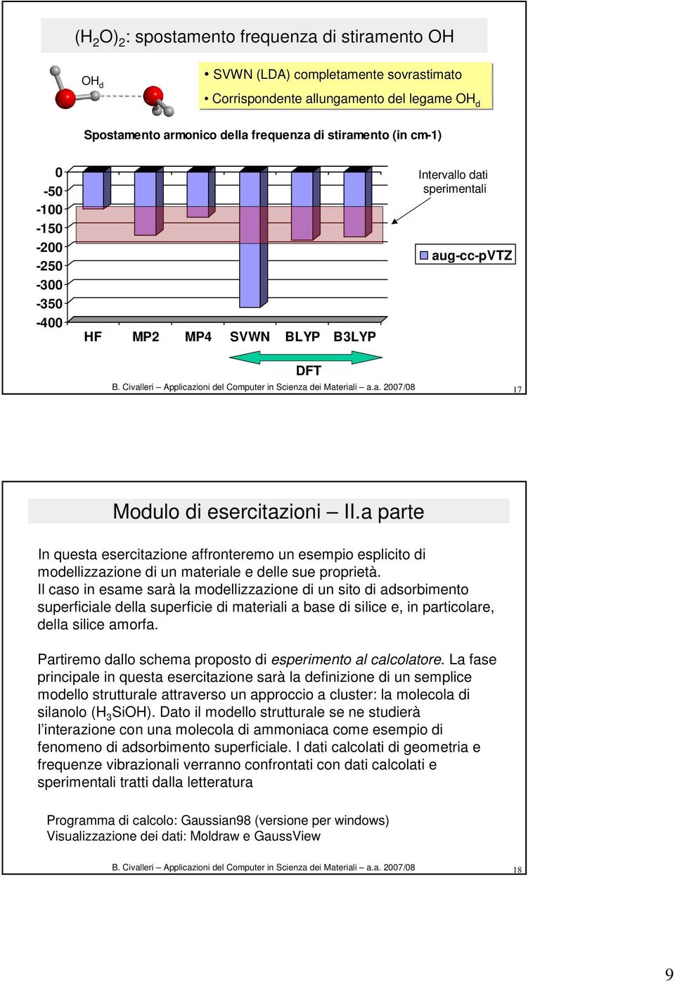 a parte In questa esercitazione affronteremo un esempio esplicito di modellizzazione di un materiale e delle sue proprietà.