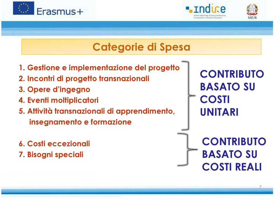 Attività transnazionali di apprendimento, insegnamento e formazione 6.