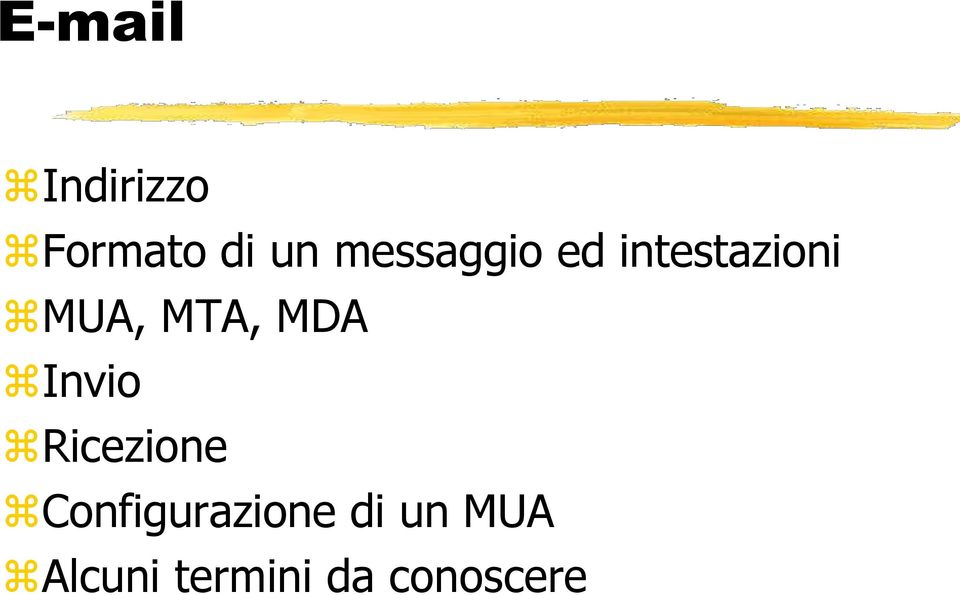 MTA, MDA Invio Ricezione