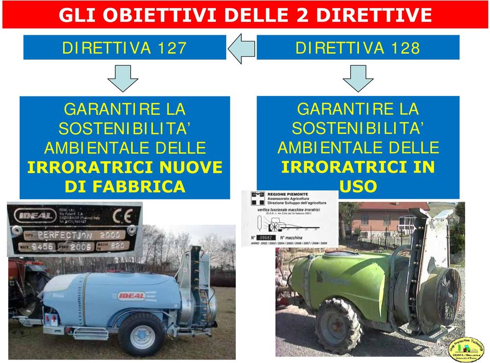 AMBIENTALE DELLE IRRORATRICI NUOVE DI FABBRICA