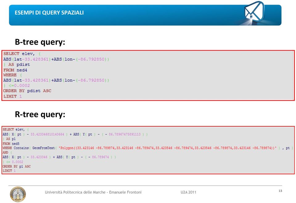 B- tree query: