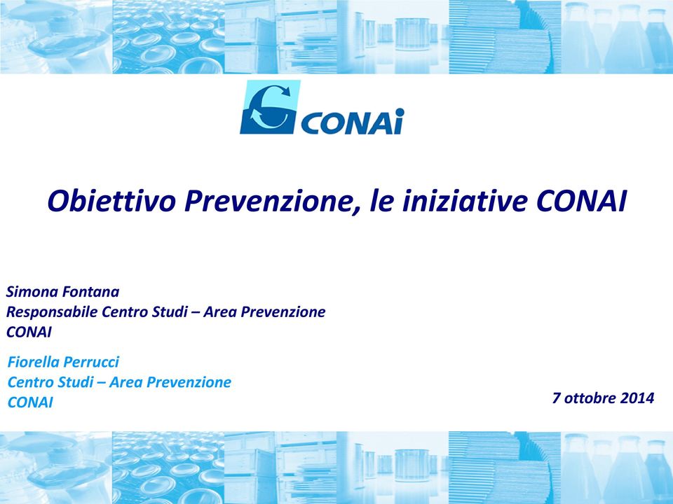 Area Prevenzione CONAI Fiorella Perrucci