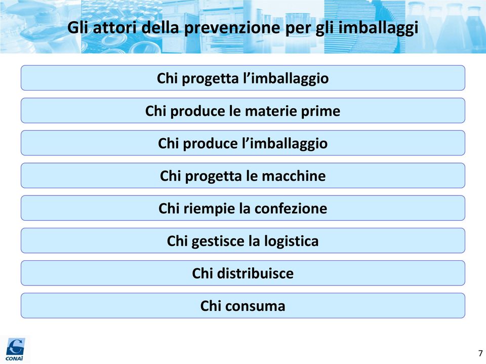 produce l imballaggio Chi progetta le macchine Chi riempie