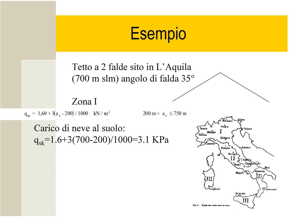 35 Zona I Carico di neve al suolo: