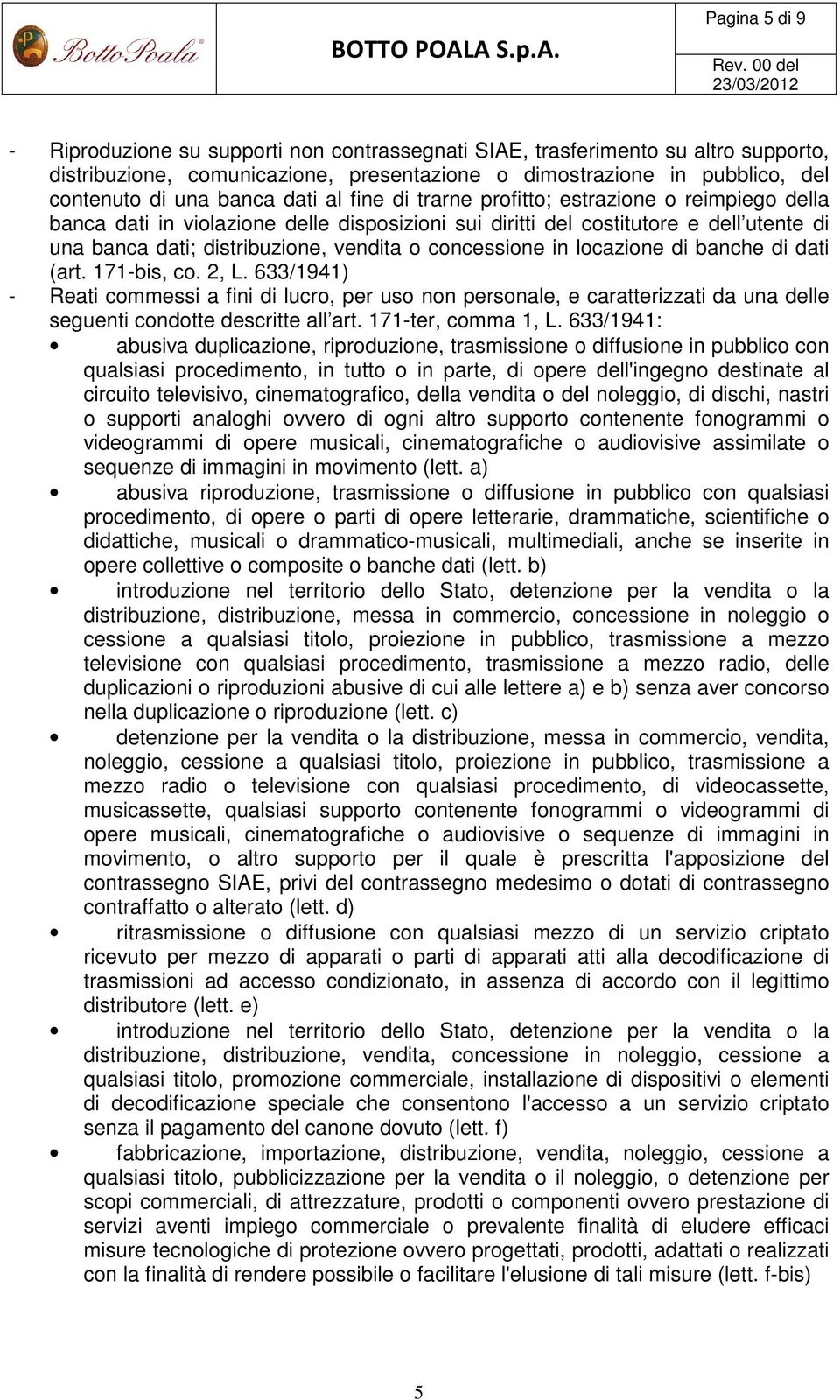 concessione in locazione di banche di dati (art. 171-bis, co. 2, L.