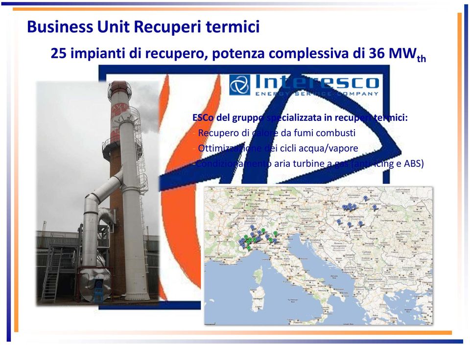 termici: Recupero di calore da fumi combusti Ottimizzazione dei