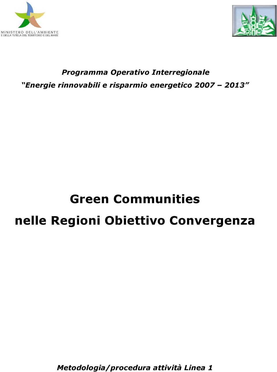 Green Communities nelle Regioni Obiettivo