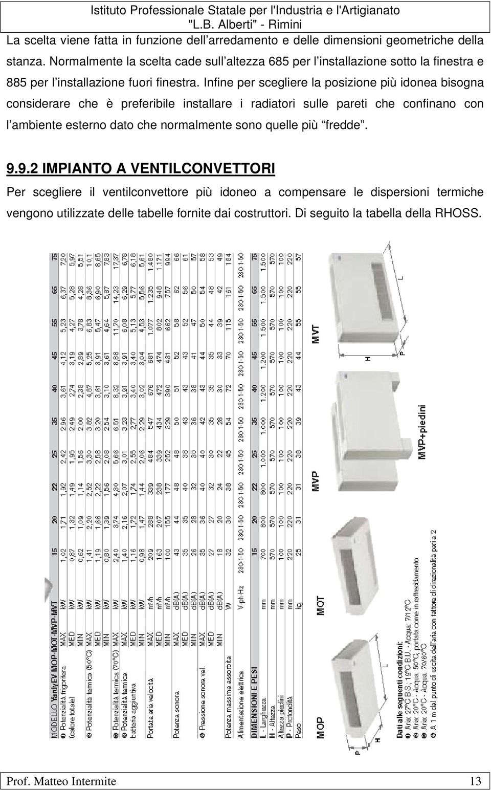 Infine per scegliere la posizione più idonea bisogna considerare che è preferibile installare i radiatori sulle pareti che confinano con l ambiente esterno dato