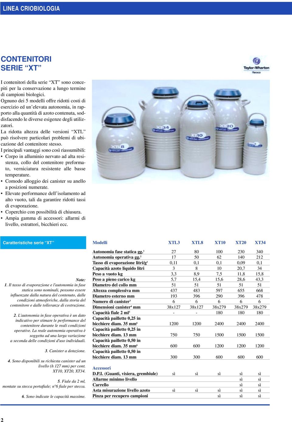 La ridotta altezza delle versioni XTL può risolvere particolari problemi di ubicazione del contenitore stesso.